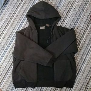 dark green sweatshirt